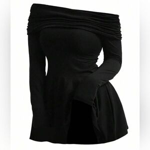 Off the shoulder mini dress